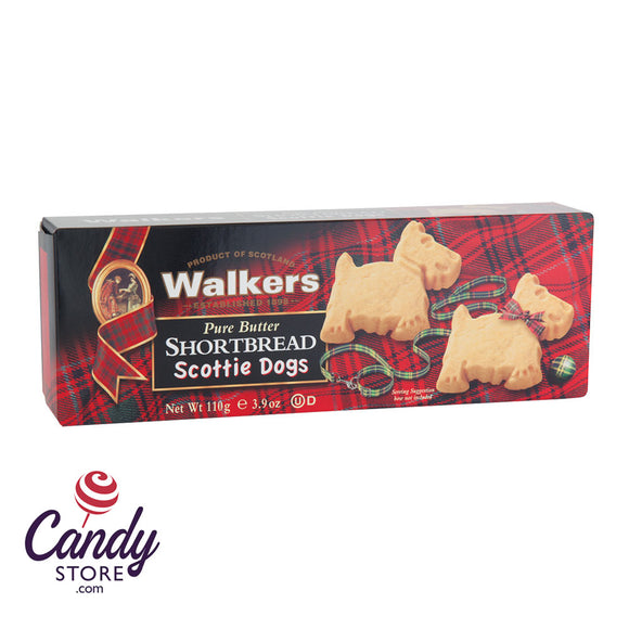 Walkers Shortbread Scottie Dogs Cookies 3.9oz Box - 12ct CandyStore.com