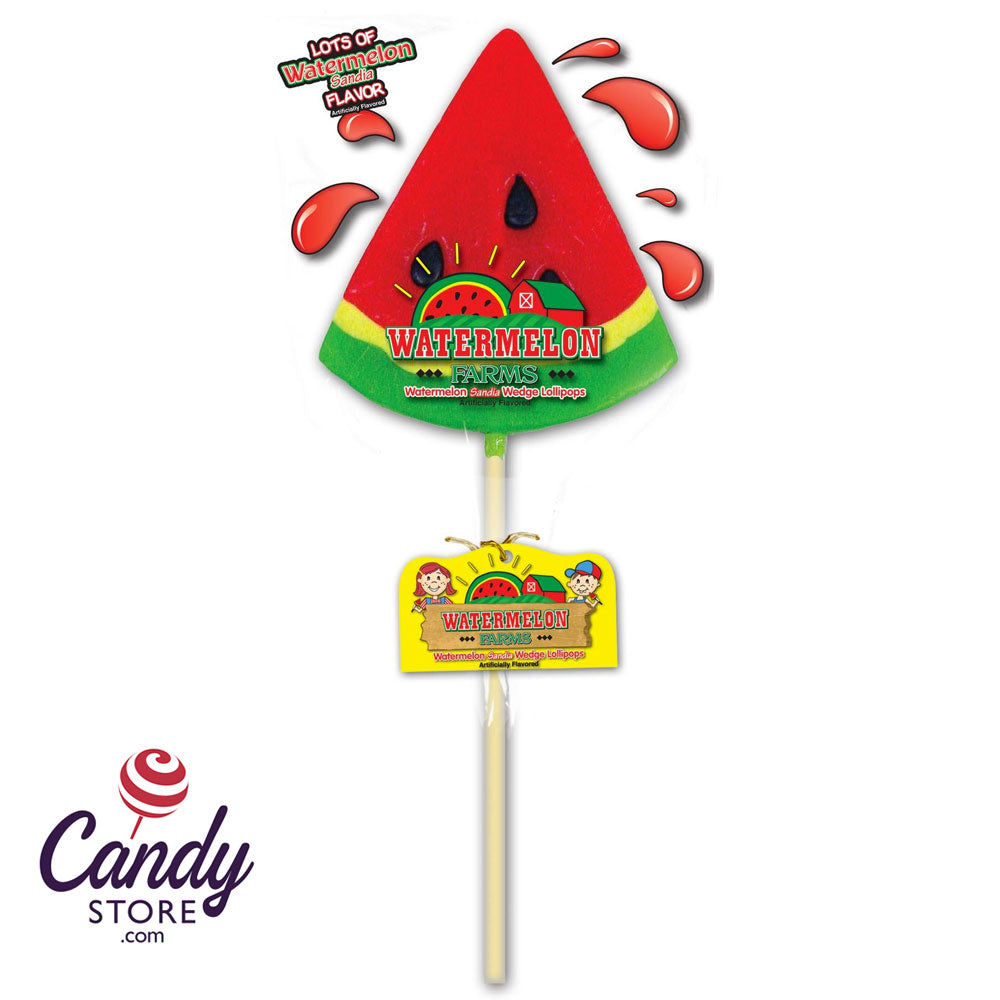 Watermelon Farms Watermlon Slices Lollipops - 24ct CandyStore.com