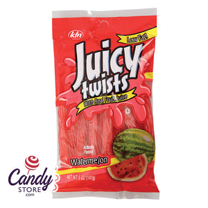 Watermelon Juicy Twists 5oz Peg Bag - 12ct CandyStore.com