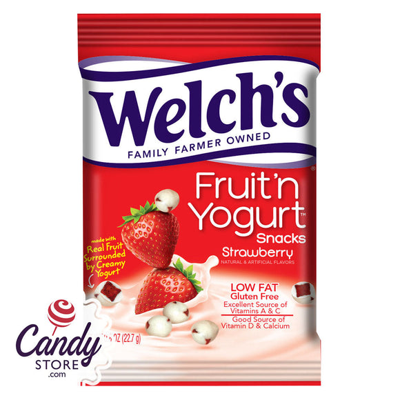 Welchs Fruit And Yogurt Snacks Stwbry 4.25oz - 12ct CandyStore.com