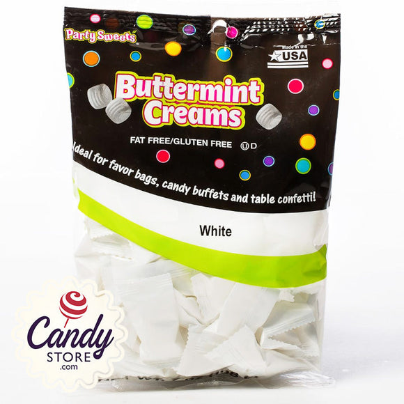 White Buttermint Creams - 7oz Pillow Packs CandyStore.com
