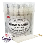 White Rock Candy Crystal Sticks - 36ct Jar CandyStore.com