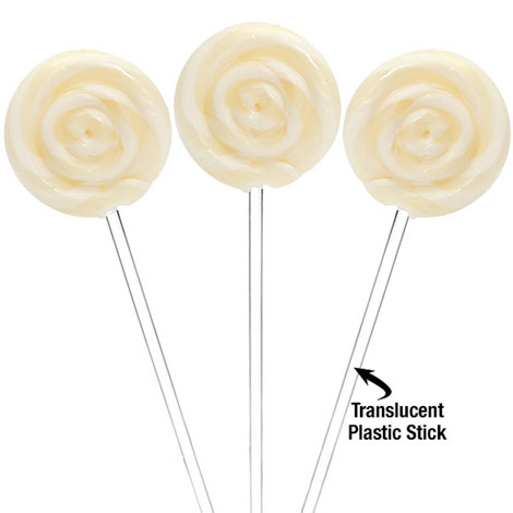 White Swipple Pops - 48ct Pineapple Petite Swirly Lollipops CandyStore.com