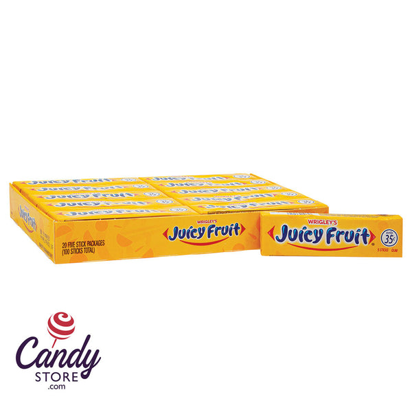 Wrigley Juicy Fruit Gum 5-stick - 40ct | CandyStore.com
