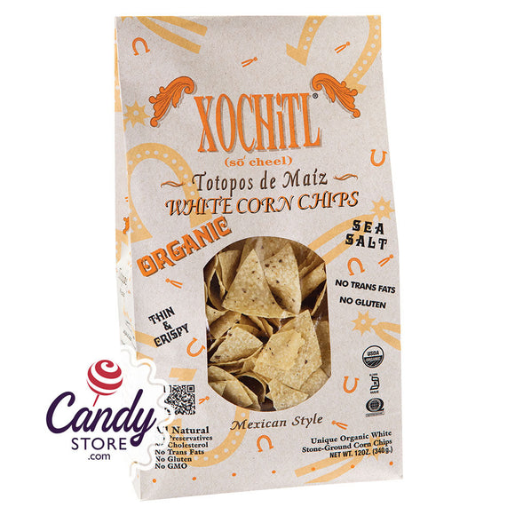Xochitl Premium White Tortilla Chips With Sea Salt 12oz Bags - 10ct CandyStore.com