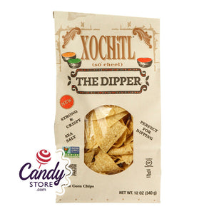 Xochitl The Dipper Sea Salt Tortilla Chips 12oz Bags - 10ct CandyStore.com