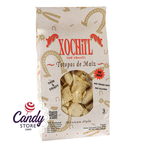 Xochitl Unsalted Tortilla Chips 12oz Bags - 10ct CandyStore.com