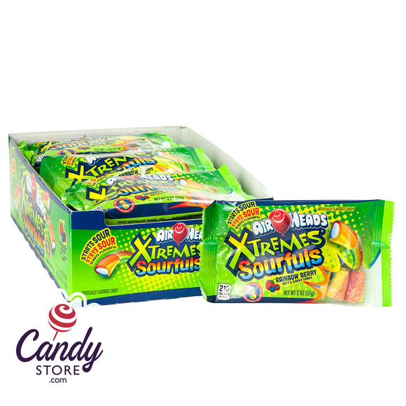 Xtremes Sourfuls Rainbow Berry Airheads Bites 2oz - 18ct CandyStore.com