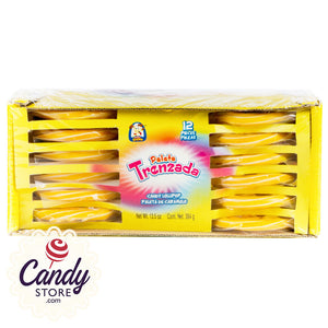 Yellow Swirl Pops Paleta Trenzada - 12ct CandyStore.com