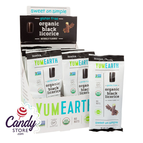Yumearth Organic Licorice Black 2oz - 12ct CandyStore.com