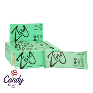 Zing Dark Chocolate Mint 1.76oz Bar - 12ct CandyStore.com