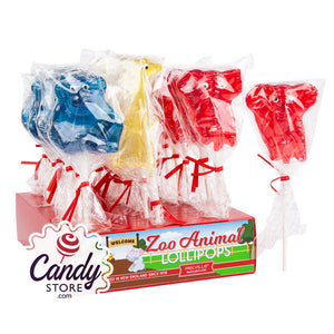 Zoo Assorted 0.75oz Lollipop - 24ct CandyStore.com