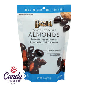 Dark Chocolate Almonds Bazzini 10oz Pouch - 8ct