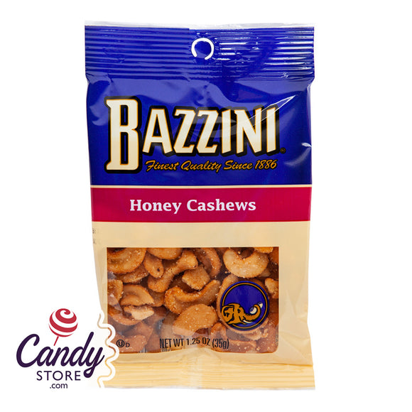 Honey Roasted Cashews Bazzini 1.5oz Peg Bags - 12ct