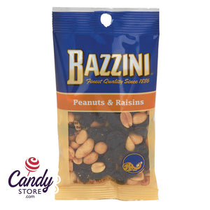 Peanuts & Raisins Bazzini 3oz Peg Bags - 12ct