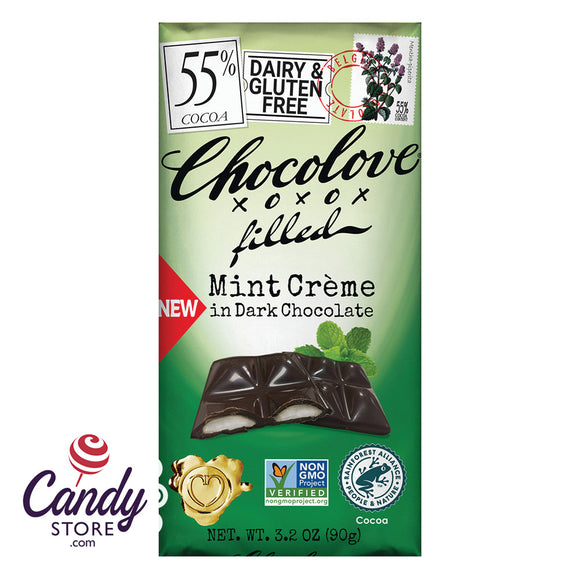 Chocolove Mint Creme Dark Chocolate Bars - 10ct