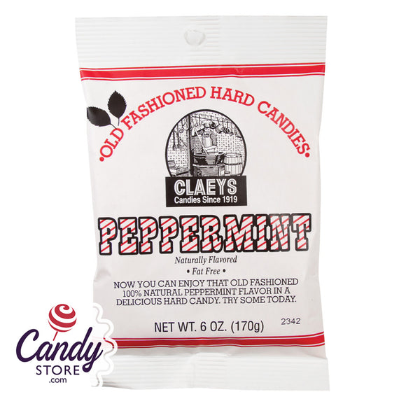 Claey's Peppermint Drops 6oz Bag - 24ct