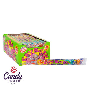 Cry Baby Extra Sour Bubble Gum 9-Piece Tubes - 24ct