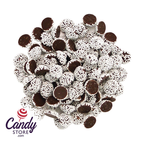 White Seeds Mini Nonpareils Dark Chocolate 10lb - CandyStore.com
