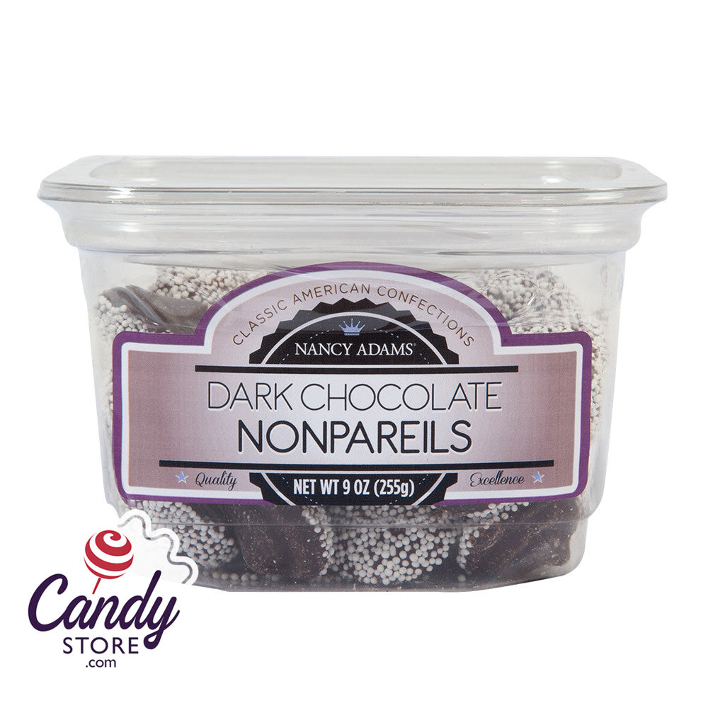 Dark Chocolate Nonpareil 12ct Tubs - CandyStore.com