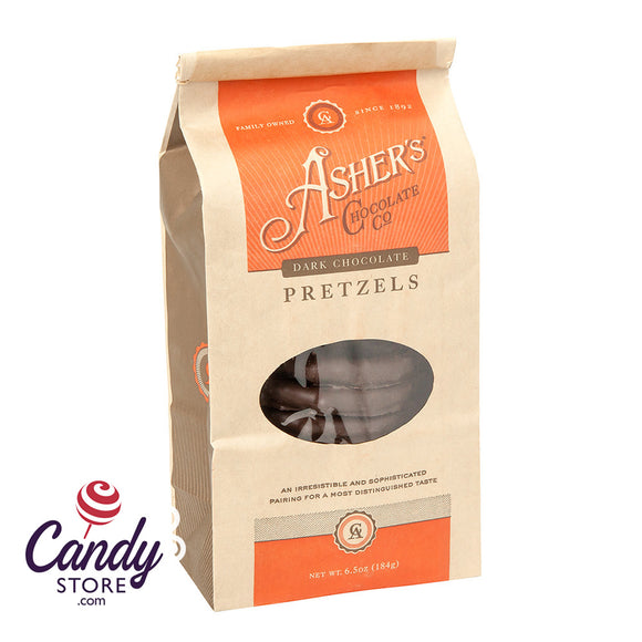 Dark Chocolate Pretzels by Asher's - 12ct