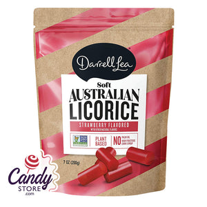 Strawberry Licorice Twists Darrell Lea - 8ct