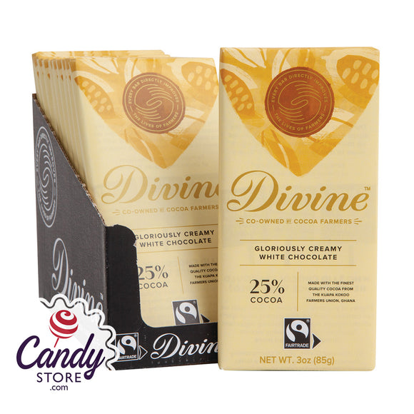 Divine White Chocolate Bars - 12ct
