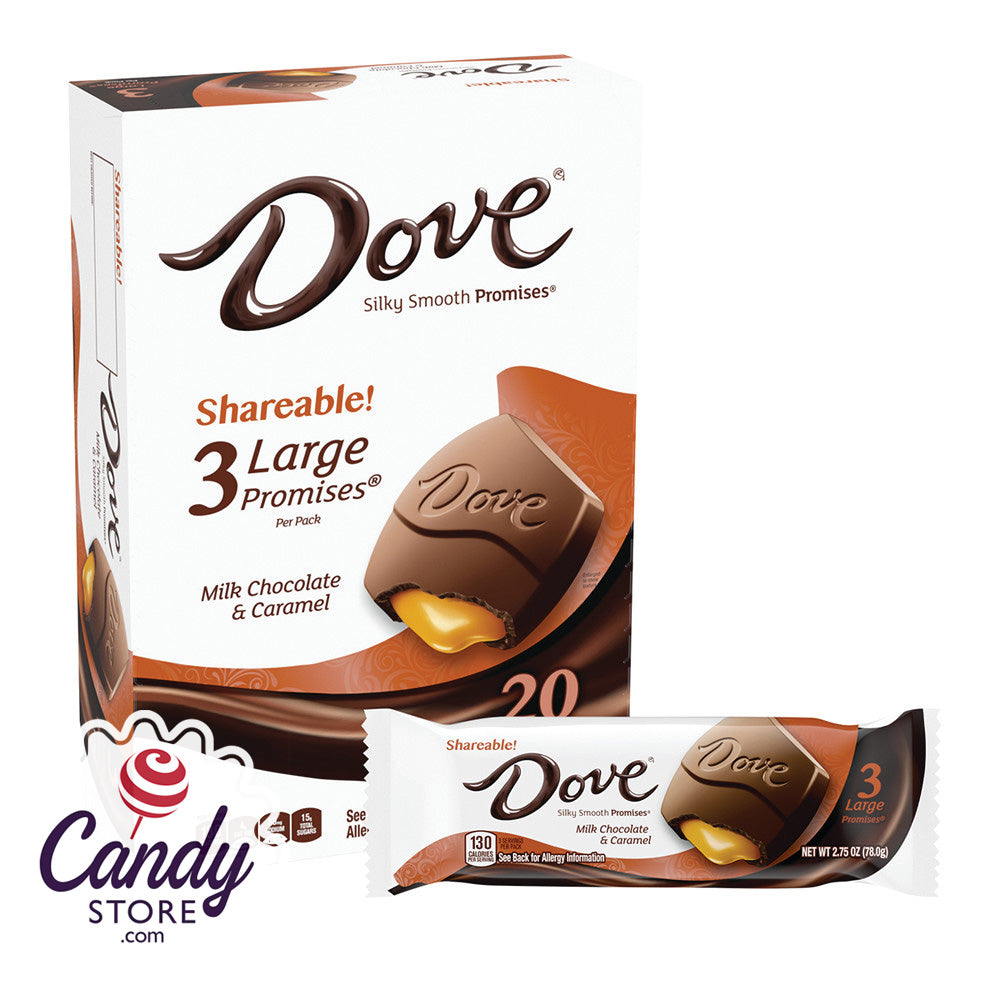 Dove Caramel Milk Chocolate Promises 20ct Boxes