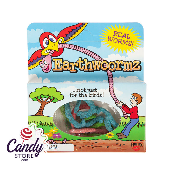 Earthwoormz Candy-Coated Real Earth Worms - 24ct