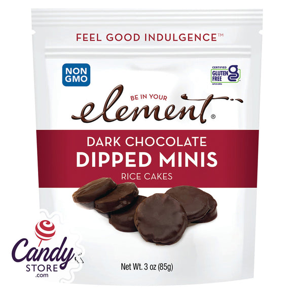 Element Dark Chocolate Dipped Mini Rice Cakes - 8ct Pouches