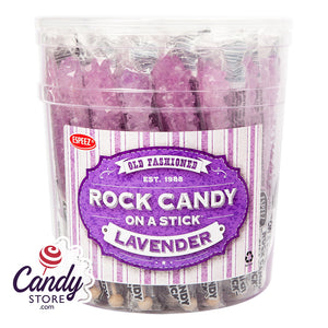 Rock Candy On A Stick Lavender Tutti Frutti Espeez - 36ct