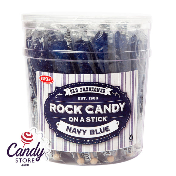 Rock Candy On A Stick Navy Blue Blueberry Espeez - 36ct