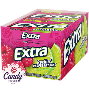 Extra Rockin Raspberry Lime 15-Stick Packages - 10ct