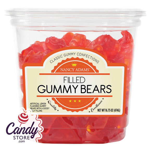 Jelly-Filled Gummy Bears Tubs - 12ct