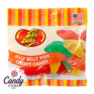 Fish Chewy Jelly Belly Candy - 12ct Peg Bags