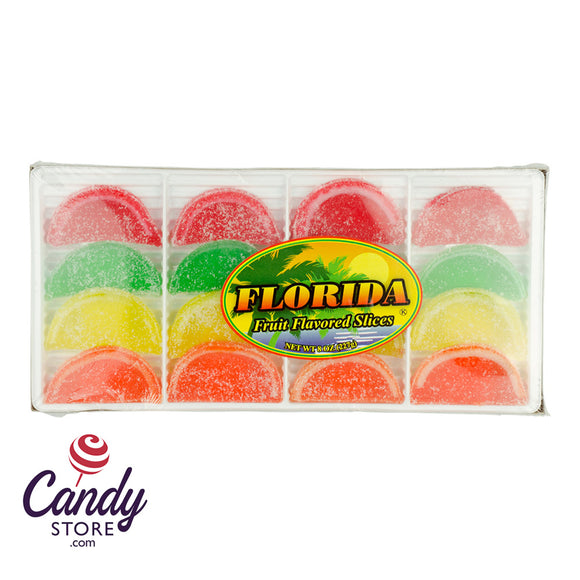 Florida Fruit Slices Assorted Candy - 12ct Boxes