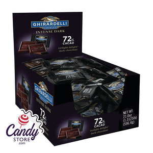 Ghirardelli Intense 72% Cacao Dark Chocolate Squares - 55ct Bulk