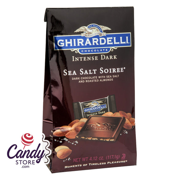 Ghirardelli Sea Salt Soiree Intense Dark Chocolate - 6ct Bags