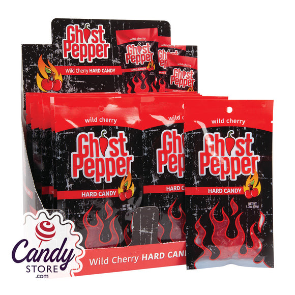 Wild Cherry Ghost Pepper Hard Candy Peg Bags - 24ct