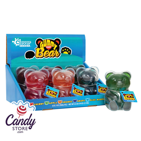Giant Gummy Bears Candy Assorted - 24ct