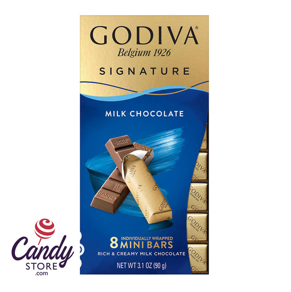 Mini Godiva Bars Milk Chocolate - 12ct