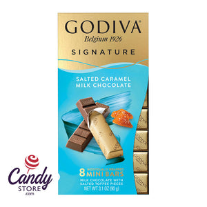 Mini Godiva Bars Milk Chocolate Caramel - 12ct