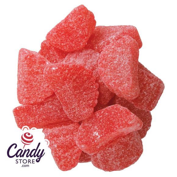 Red Cherry Slices Candy - 15.5lb Bulk