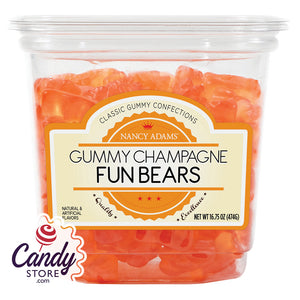 Gummy Champagne Fun Bears Tub - 12ct