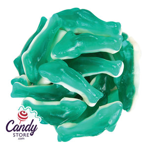 Gummy Sharks Two-Toned Blue Raspberry 6.6lb - CandyStore.com