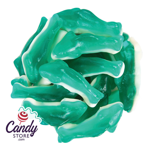 Gummy Sharks Two-Toned Blue Raspberry 6.6lb - CandyStore.com