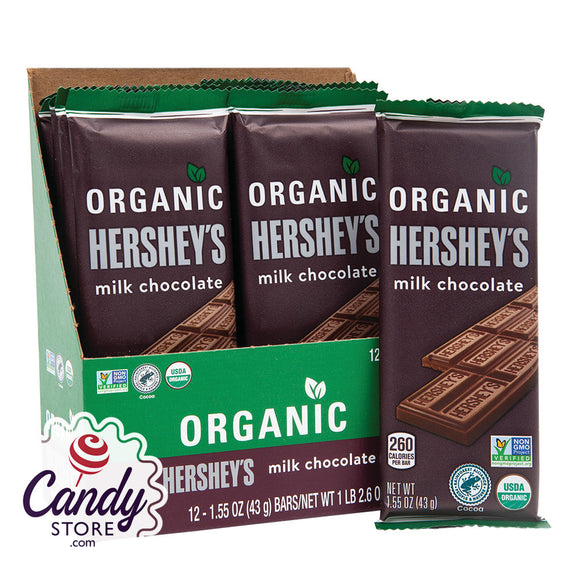 Hershey's Organic Milk Chocolate Bars - 12ct