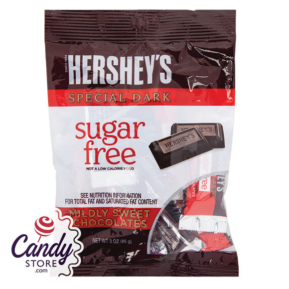 Hershey's Sugar Free Special Dark Chocolate - 12ct Peg Bags