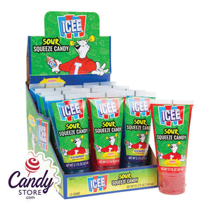Icee Sour Squeeze Candy - 12ct Tubes