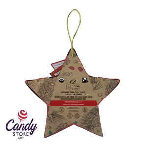 Jelina Fair Trade Star Ornament w Chocolate Snowmen - 8ct